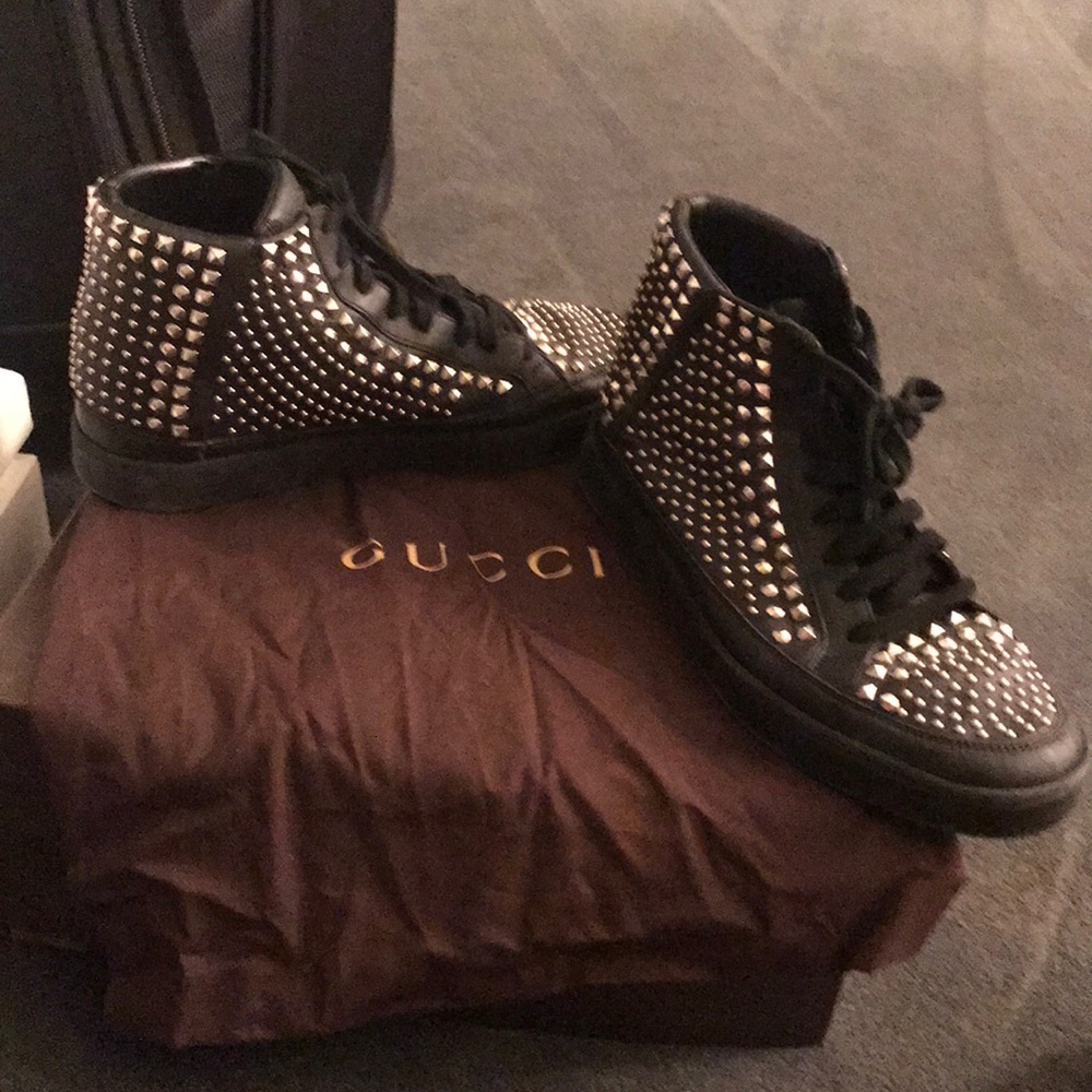 Men’s Gucci Studded Sneakers
